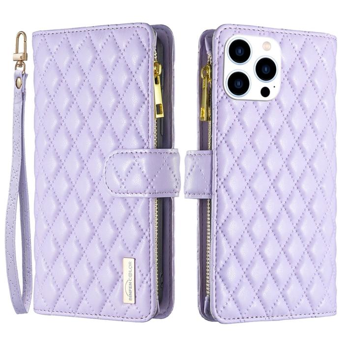 Bild 1, iPhone 16 Pro Fodral Diamond Multifunktionell Lila