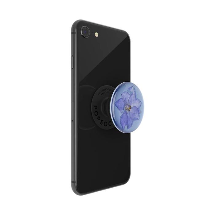Bild 5, PopSockets Avtagbart Grip Ställfunktion Premium Pressed Flower Larkspur