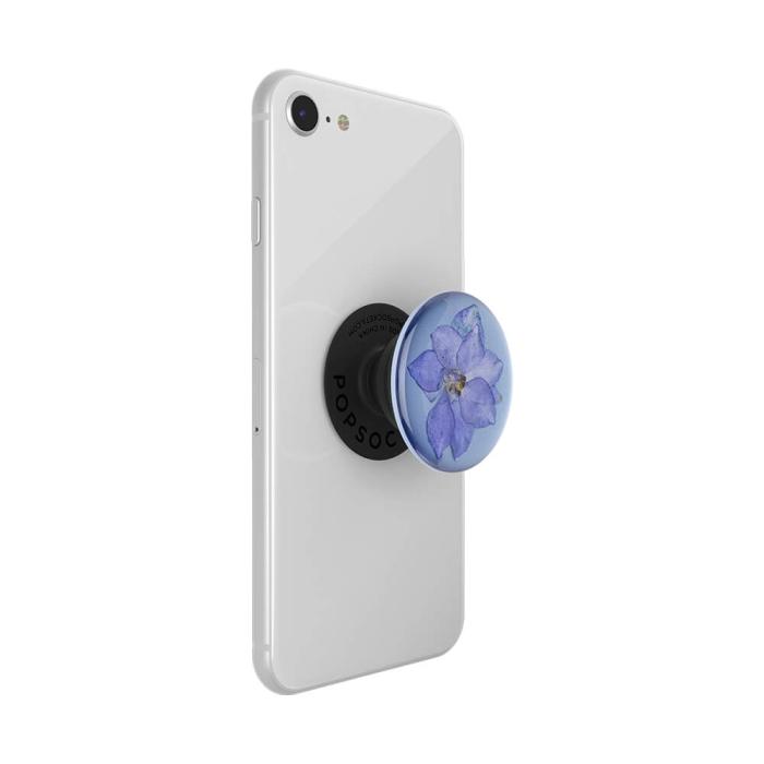 Bild 7, PopSockets Avtagbart Grip Ställfunktion Premium Pressed Flower Larkspur