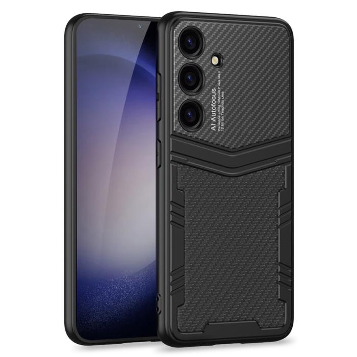 Bild 1, GKK Galaxy S24 Plus Skal Hybrid Läder Kolfiber Textur