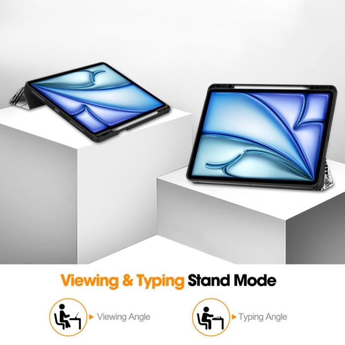 Bild 4, iPad Air 13 2025/2024 Tri-Fold Fodral Pennhållare Eiffeltornet