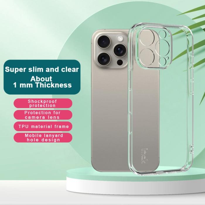 Bild 2, IMAK iPhone 16 Pro Skal TPU Transparent