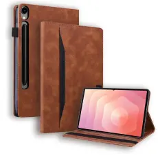 Samsung Galaxy Tab S11 Ultra Fodral Med Frontficka Brun