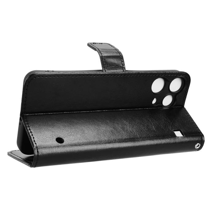 Bild 6, Nothing Phone 3a Lite Fodral Crazy Horse Läder Svart