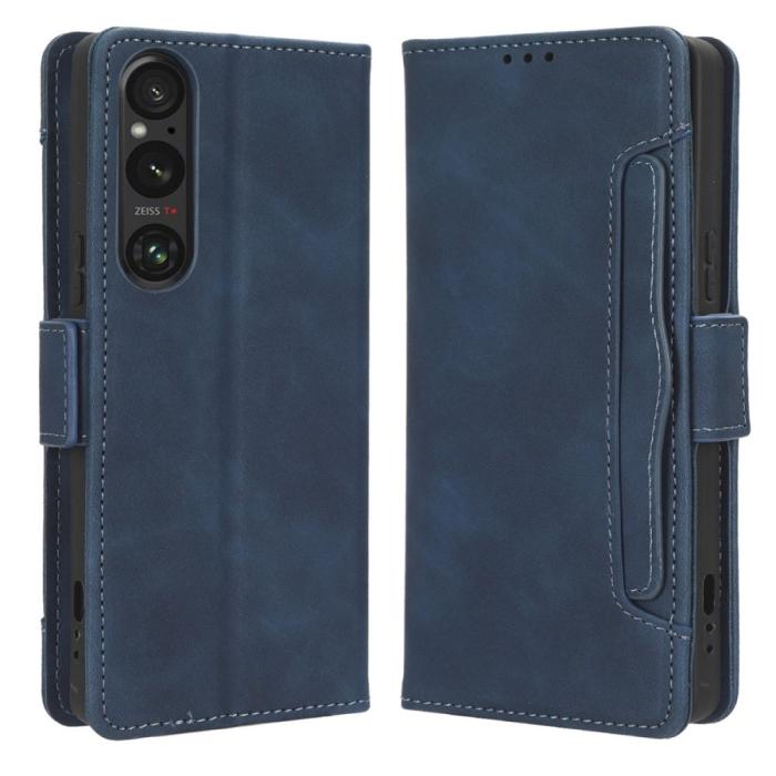 Bild 1, Sony Xperia 1 V Fodral Med Avtagbart Kortfodral Blå