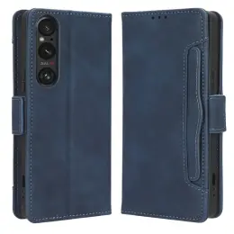 Sony Xperia 1 V Fodral Med Avtagbart Kortfodral Blå