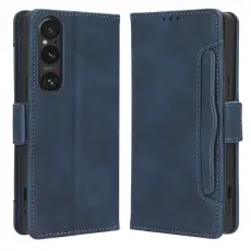 Sony Xperia 1 V Fodral Med Avtagbart Kortfodral Blå