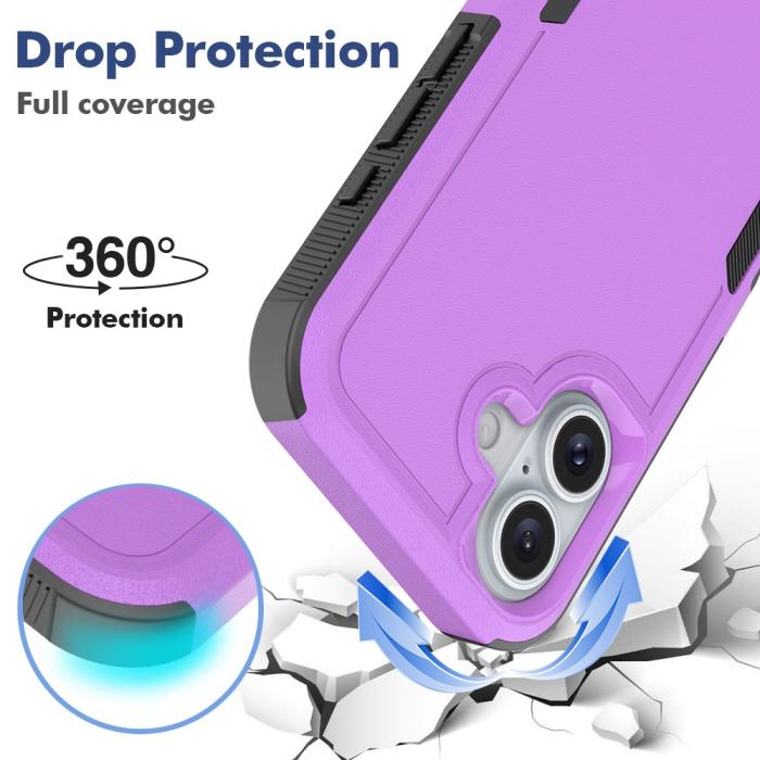 Bild 3, iPhone 16 Skal Extreme Shockproof Hybrid Lila