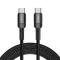 100W/5A 3m PD USB-C - USB-C Kabel UltraBoost Evo Svart