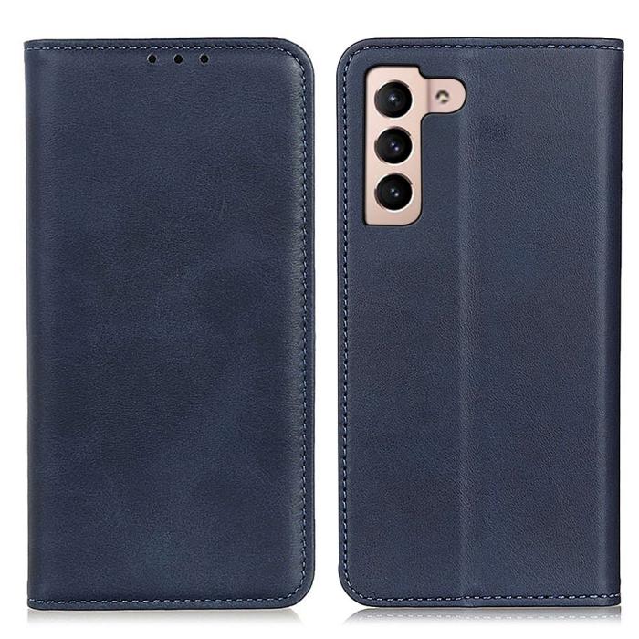 Bild 1, Samsung Galaxy S22 Plus Fodral Flip Split Läder Blå