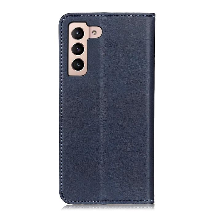 Bild 3, Samsung Galaxy S22 Plus Fodral Flip Split Läder Blå