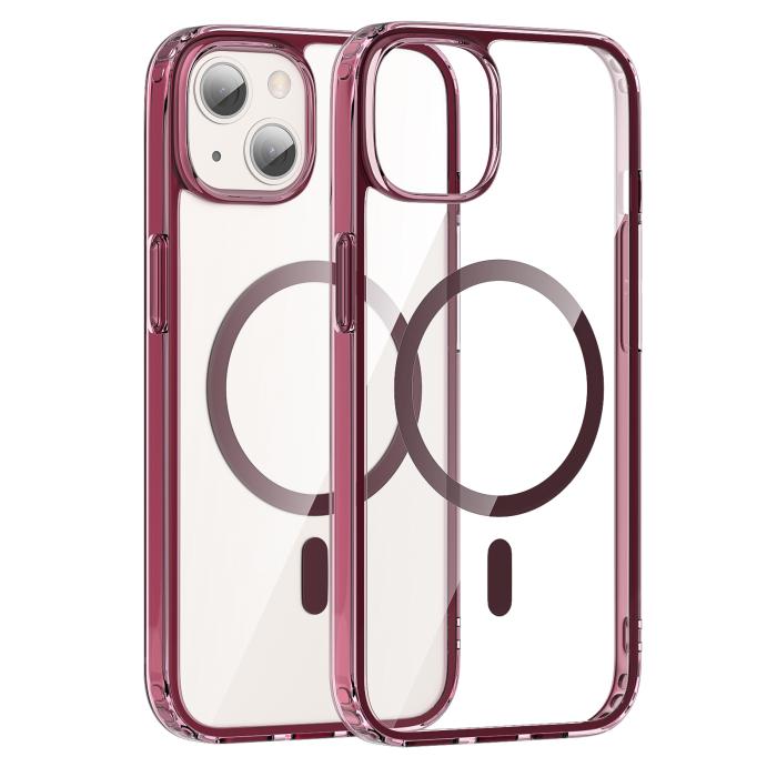 Bild 2, ColorPop iPhone 13 Skal CH MagSafe Transparent/Röd