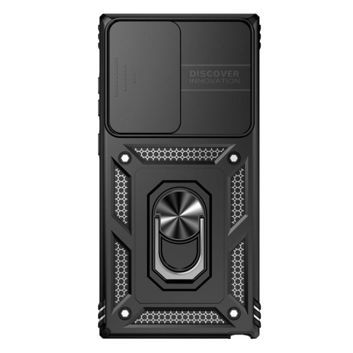 Bild 2, Samsung Galaxy S23 Ultra Skal Hybrid Ring CamShield Svart