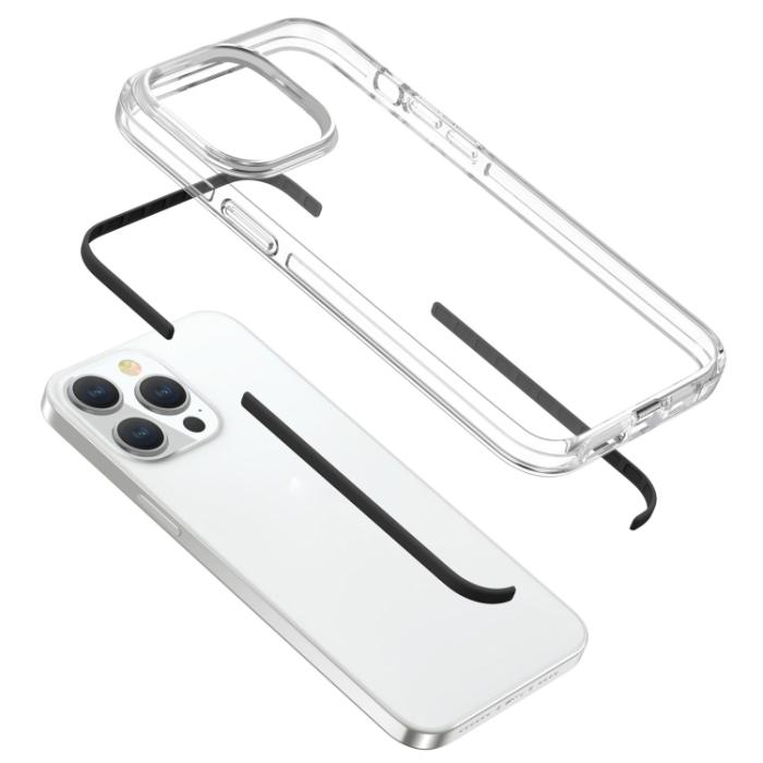 Bild 5, iPhone 15 Pro Skal Hybrid Dual-Color Svart