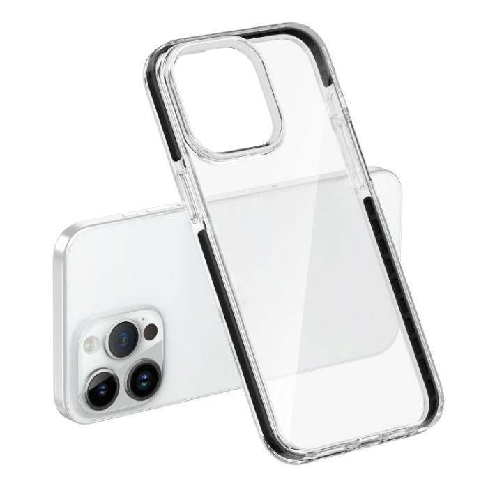 Bild 6, iPhone 15 Pro Skal Hybrid Dual-Color Svart