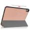 iPad Air 2020/2022/2024 Fodral Tri-Fold Litchi Roséguld