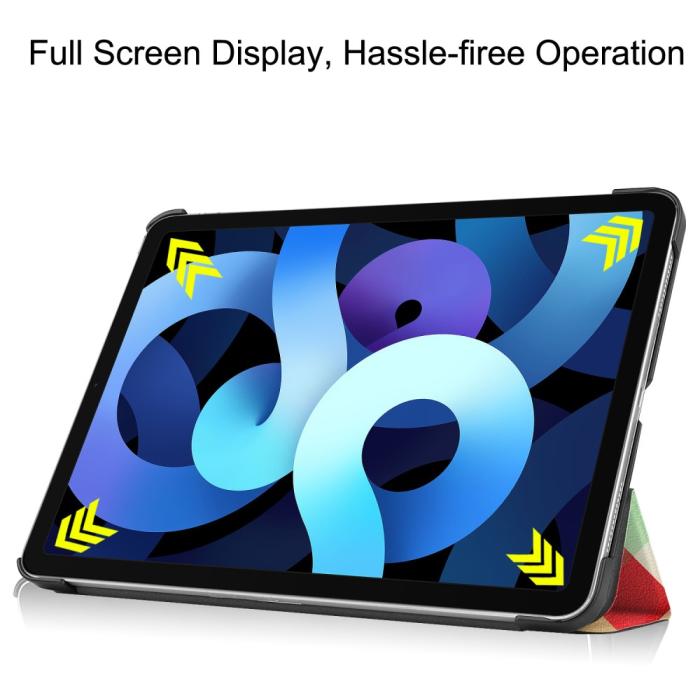 Bild 5, iPad Air 2025-2020 Fodral Tri-Fold Färgade Fyrkanter