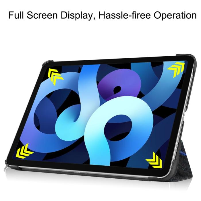 Bild 5, iPad Air 2025-2020 Fodral Tri-Fold Brush Painting