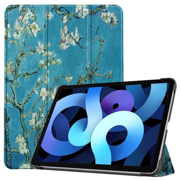 Bild 1, iPad Air 2025-2020 Fodral Tri-Fold Peach Blossom