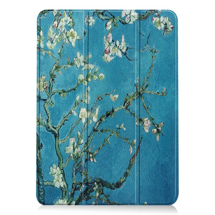 Bild 2, iPad Air 2025-2020 Fodral Tri-Fold Peach Blossom