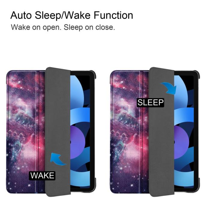 Bild 4, iPad Air 2025-2020 Fodral Tri-Fold Cosmic Space