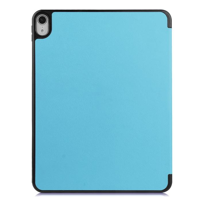 Bild 3, iPad Air 2025-2020 Fodral Tri-Fold Litchi Blå