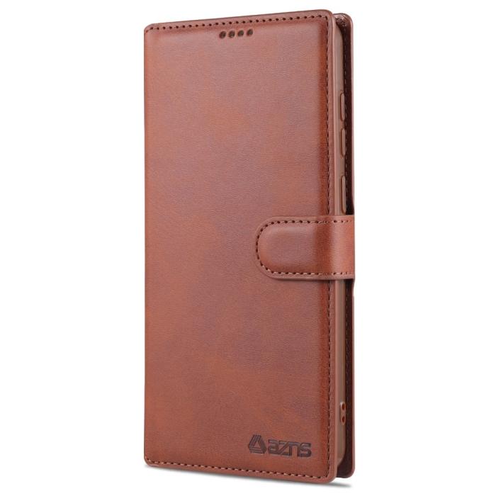 Bild 2, Samsung Galaxy A72 - AZNS Läder Fodral - Brun