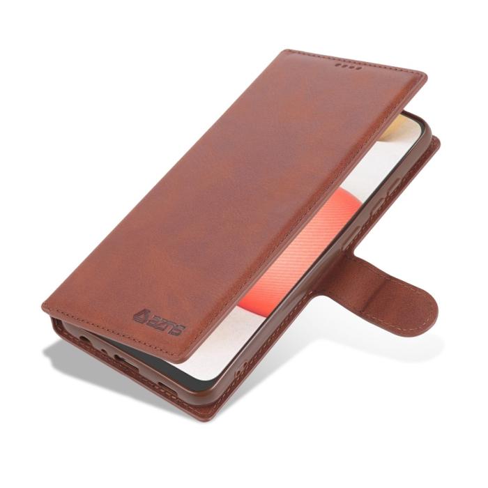 Bild 4, Samsung Galaxy A72 - AZNS Läder Fodral - Brun