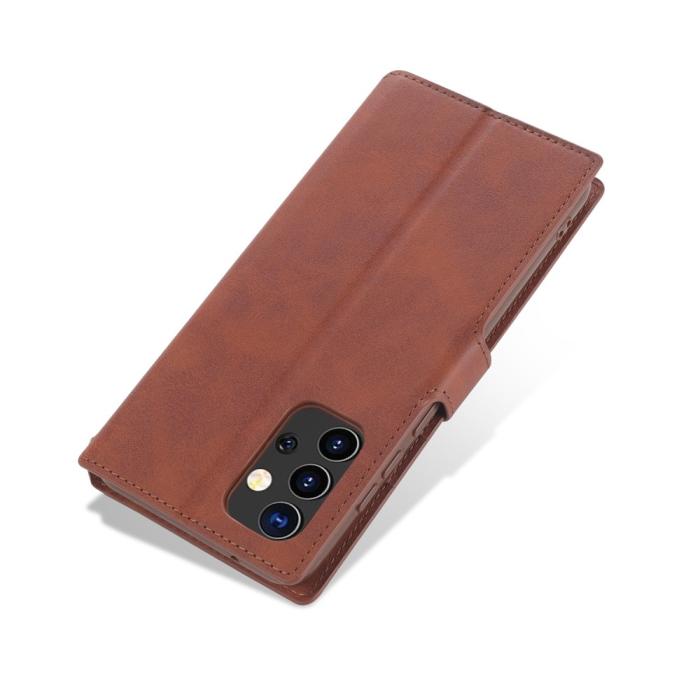 Bild 5, Samsung Galaxy A72 - AZNS Läder Fodral - Brun