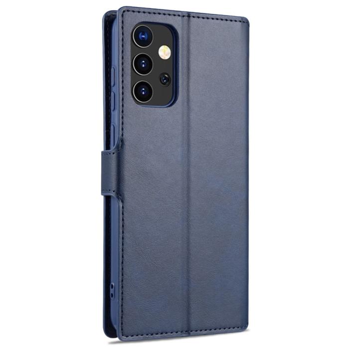 Bild 3, Samsung Galaxy A72 - AZNS Läder Fodral - Blå