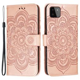 Samsung Galaxy A22 5G - Mandala Plånboksfodral - Roséguld