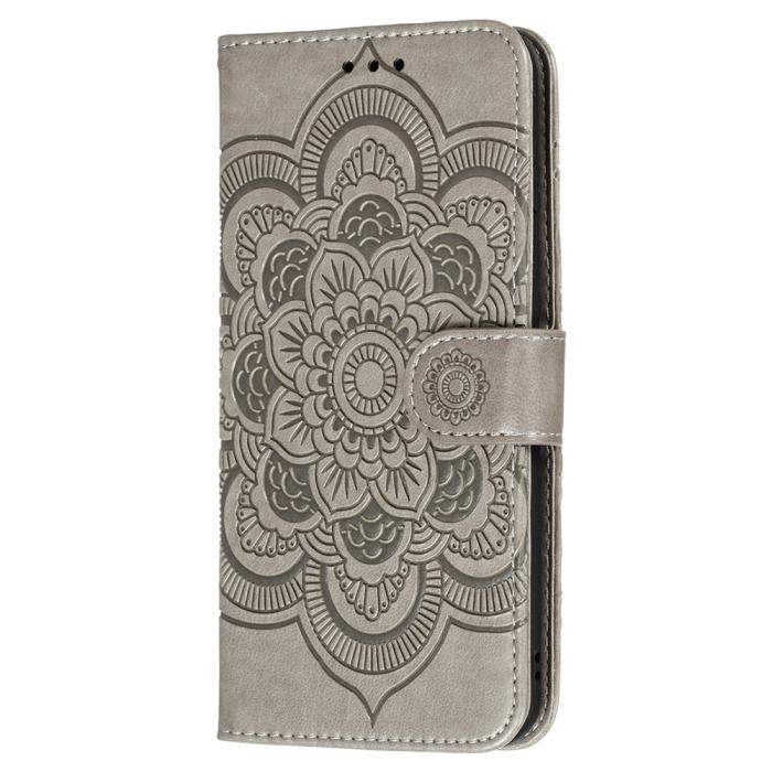 Bild 2, Samsung Galaxy A22 5G - Mandala Plånboksfodral - Grå