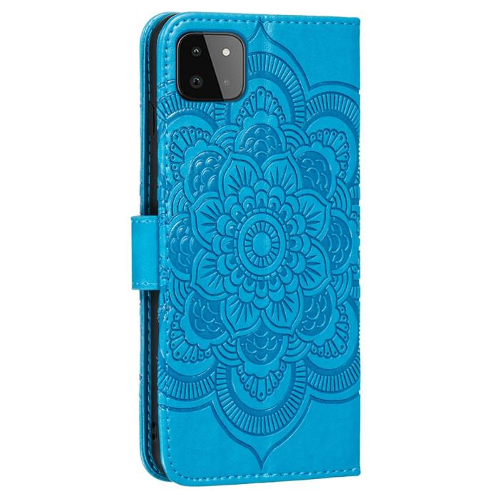 Bild 4, Samsung Galaxy A22 5G - Mandala Plånboksfodral - Blå