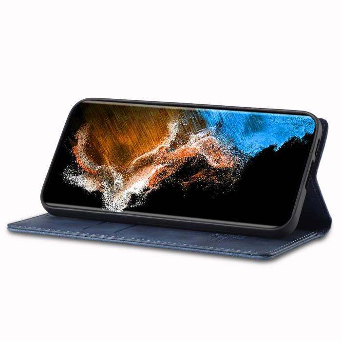 Bild 3, LC.IMEEKE Samsung Galaxy S23 Fodral Flip Läder Blå