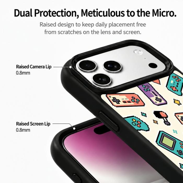 Bild 4, iPhone 18 Pro / 17 Pro Skal MagSafe UV-Mönster Spel