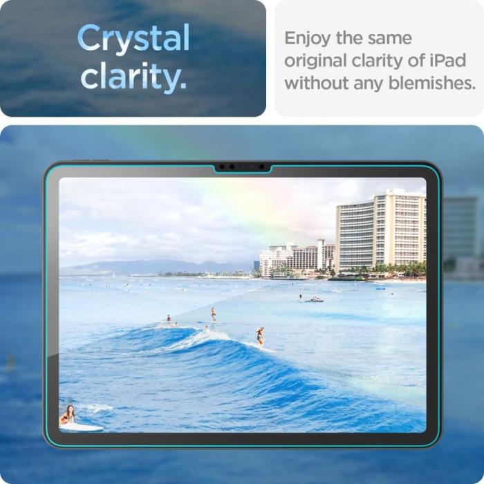 Bild 6, Spigen iPad Air 11 2025 / 2024 Skärmskydd GLAS.tR 