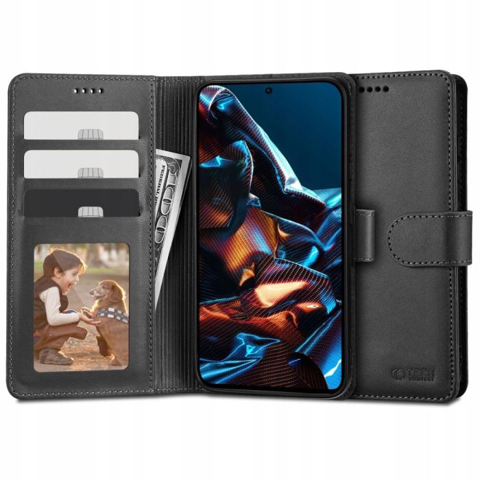 Bild 1, Tech-Protect Xiaomi Redmi Note 12 Pro 5G Fodral Läder Svart