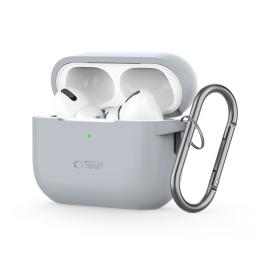 Tech-Protect AirPods Pro 1/2 Skal Silikon Hook Crayon Grey