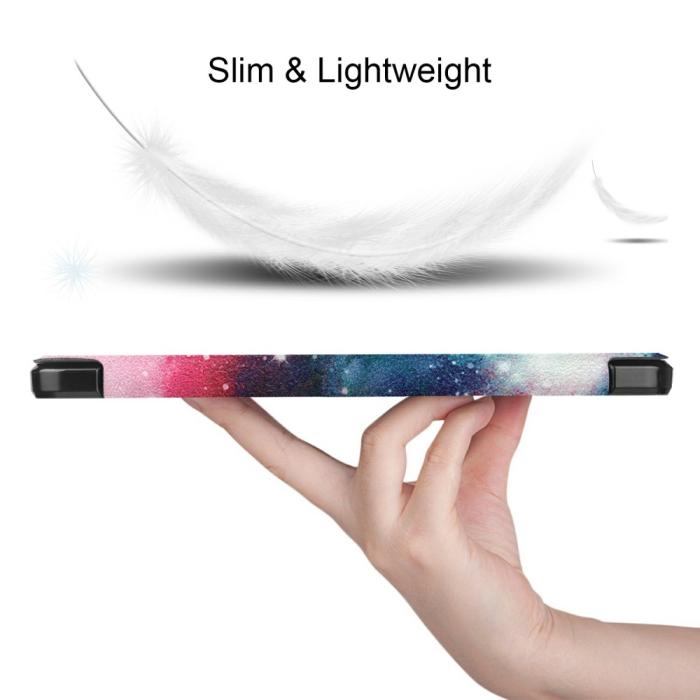 Bild 6, Samsung Galaxy Tab S7 Plus / Tab S8 Plus Fodral Tri-Fold Pennhållare