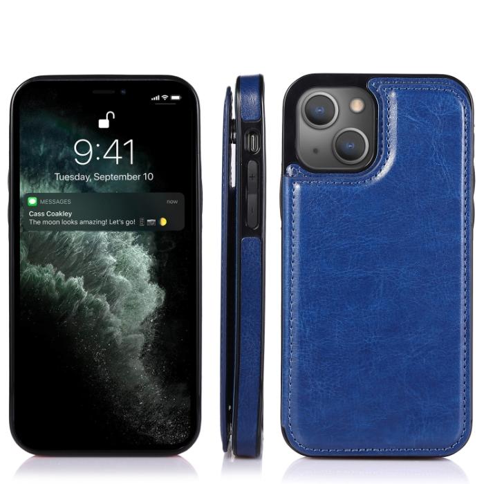 Bild 2, iPhone 14 Plus Skal Med Plånbok Blå