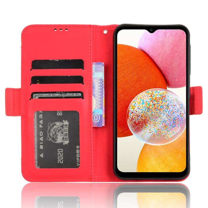 Bild 3, Samsung Galaxy A15 5G Fodral Med Avtagbart Kortfodral Röd