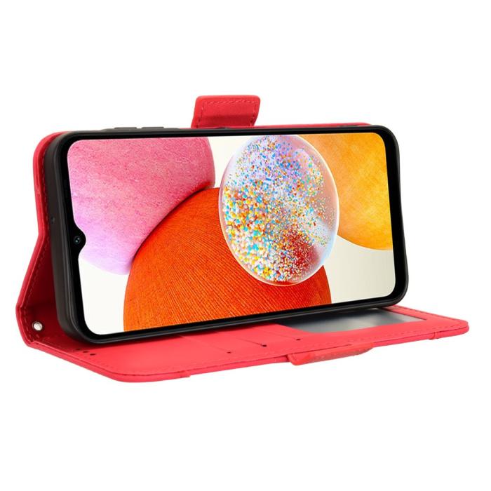 Bild 4, Samsung Galaxy A15 5G Fodral Med Avtagbart Kortfodral Röd