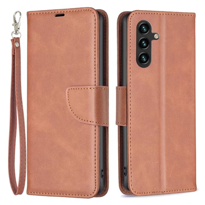 Bild 1, Samsung Galaxy A35 5G Fodral Shark Läder Brun