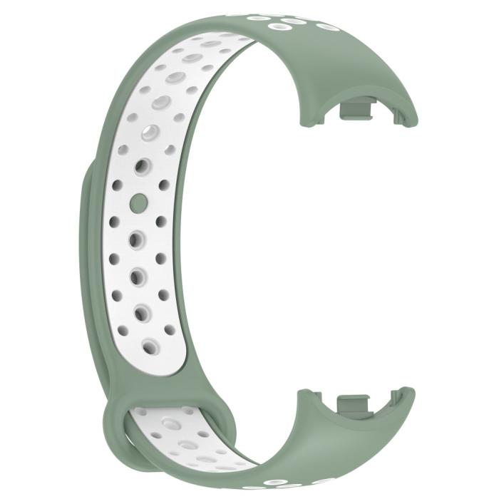 Bild 3, Xiaomi Smart Band 9/8 Träningsarmband Dual-Color Grön/Vit