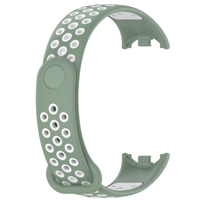 Bild 4, Xiaomi Smart Band 9/8 Träningsarmband Dual-Color Grön/Vit