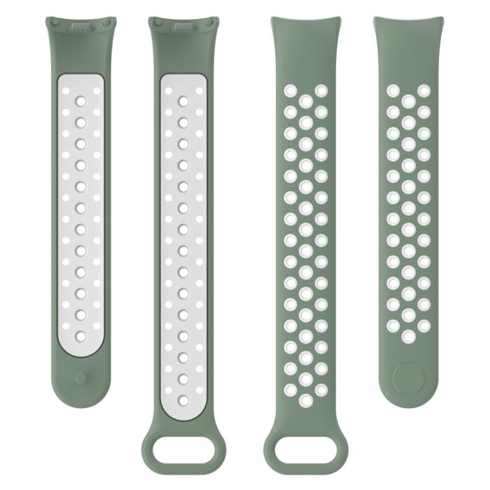 Bild 5, Xiaomi Smart Band 9/8 Träningsarmband Dual-Color Grön/Vit