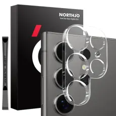 NORTHJO Galaxy S25 Ultra Linsskydd H&auml;rdat Glas Transparent