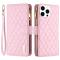 iPhone 16 Pro Fodral Diamond Multifunktionell Rosa