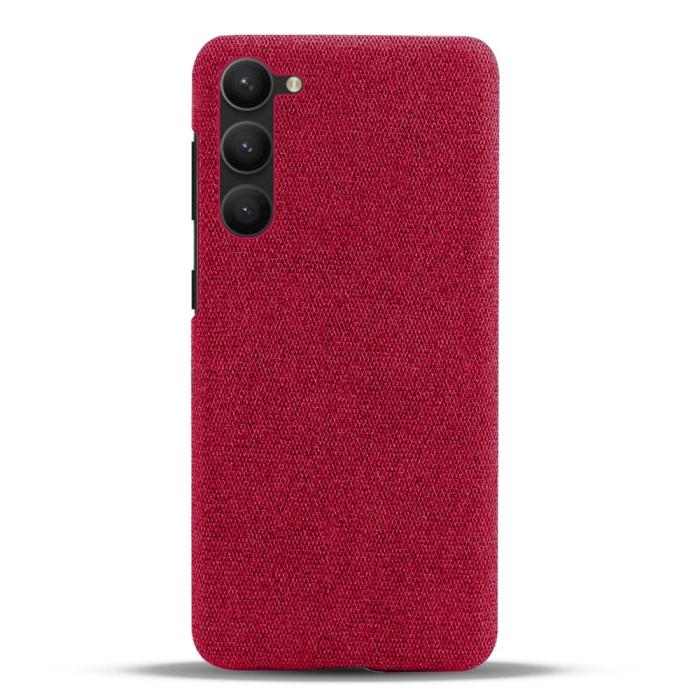 Bild 3, KSQ Samsung Galaxy S23 Plus Skal Tygbelagt Röd