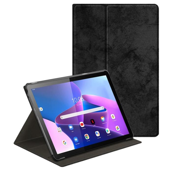 Bild 1, Lenovo Tab M10 Gen 3 Fodral 360 Rotation Case Stand Svart